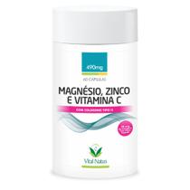 Magnésio + Zinco + Vitamina C + Colágeno Tipo 2 60 caps. - Vital Natus