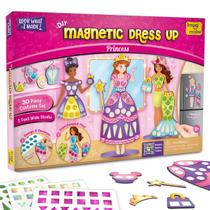 Magnetic Dress-Up Princess Imagimake com 30 vestidos e acessórios