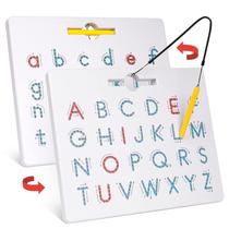 Magnetic Letter Board Gamenote 2 em 1 Tracing Alphabet Tracing