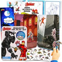 Magnetic Play Set Avengers, 40 peças, adesivos para crianças