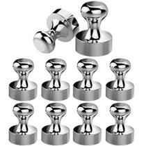 Magnetic Thumb Tacks Brteyes, 10 unidades para geladeira com placa magnética
