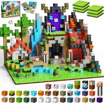 Magnetopia Blocos Magnéticos 200 Peças com 6 Bases - Brinquedo STEM