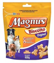 Magnus Biscoito Original Cães Adultos 400g - Adimax Indústria e Comércio de Alimentos LTDA