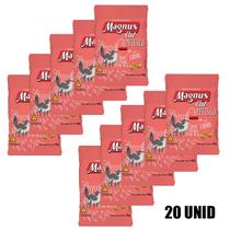 Magnus Cat Petiscos Gatos Sabor Carne 40g 20 Unidades
