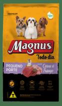 Magnus todo dia cães adultos pequeno porte sabor carne e frango 10,1kg
