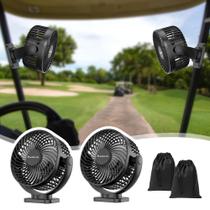 MAGOLFIN Ventiladores Magnéticos para Carrinho de Golfe 2 Unidades 12000mAh com LED MAGOLFIN Ventiladores Magnéticos para Carrinho de Golfe 2 Unidades 12000mAh com LED