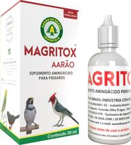 Magritox 30ml Aarão Suplementos Mineral Aminoácidos Para Aves e Pássaros