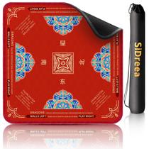 Mahjong Mat SideReea com redução de ruído antiderrapante 82,3 x 82,3 cm