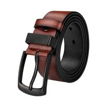 Maikun masculino vintage casual cinto preto pino fivela estudante versátil cinto largo de couro