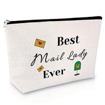 Mail Carrier Apreciação Presente para Mulheres Maquiagem Saco Mail Lady Birthday Gift Ideas Cosmetic Bag Thank You Gift Postal Worker Gifts Retirement Gift for Her Travel Cosmetic Pouch Thanksgiving Gift