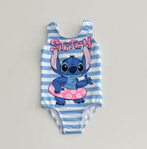 Maiô 2/16 Momi Listrado Stitch Angel Maiô 2/16 Momi Listrado Stitch Angel