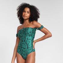 Maiô Água Doce Estampado Babados