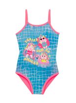 Maiô Alcinha Pingo de Alegria PG9 Infantil Estampado Proteção Solar UV50+ Poliéster T. 04/10
