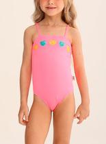 Maiô Alcinhas Pingo de Alegria 11453P Infantil Lantejoulas Poliéster T. 04/10