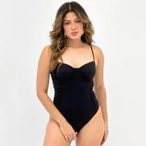 Maiô Alto Giro Tanga Drapeado Feminino