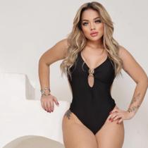 Maiô Argola Feminino Costas Nua Novidade Moda 2025 Elegante