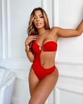 Maiô argola vermelho