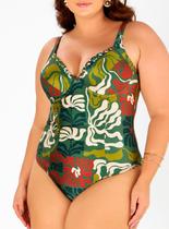 Maiô Banho de Mar 623.524 Feminino Zero Barriga Com Bojo e Trança Estampado Microfibra T. 44/50 Maiô Banho de Mar 623.524 Feminino Zero Barriga Com Bojo e Trança Estampado Microfibra T. 44/50