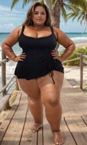 Maio Batinha Vestidinho Big Plus Size Bojo Removivel Do TAM 46 ao 64