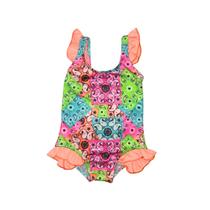 Maiô Bebê Lycra Proteção UPF50+ Bebê c/ Laço costas - Bandana Neon Maiô Bebê Lycra Proteção UPF50+ Bebê c/ Laço costas - Bandana Neon