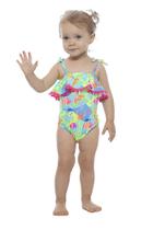 Maiô bebê peixinho neon com pompom Bela siri kids. Maiô bebê peixinho neon com pompom Bela siri kids.