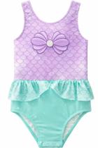 Maiô Bebê Sereia Saia Proteção UV50+ Com Strass Maiô Bebê Sereia Saia Proteção UV50+ Com Strass