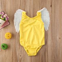 Maiô Biquíni Body De Bebê Infantil Moda Praia Piscina Com Asa Maiô Biquíni Body De Bebê Infantil Moda Praia Piscina Com Asa