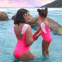 Maiô Biquíni Body De Bebê Infantil Praia Piscina Com Asa