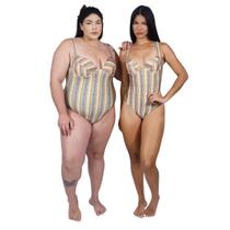 Maiô Body Com Aro e Bojo Blocos de Cor Maiô Body Com Aro e Bojo Blocos de Cor
