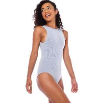 Maiô Body Cristal Cor: Azul e Branco