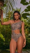 Maio body engana mamae semifio animal print sol e agua