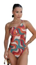 Maio body estampado de um ombro sol e agua