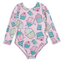 Maiô Body Manga Longa Com Proteção Solar Cupcake Tip Top Maiô Body Manga Longa Com Proteção Solar Cupcake Tip Top
