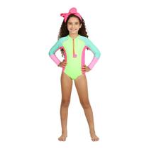 Maiô body manga longa infantil siri kids vitoria verde 39004