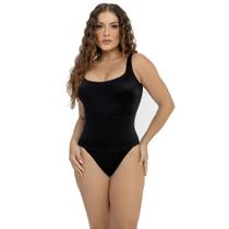 Maiô Body Modelador Zero Barriga Preto Dilady 623517