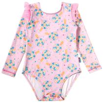 Maiô Body Praia Toddler Tip Top Lollypop UV50+ Rosa 2296387K