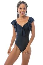 Maiô Ciganinha Babados Preto