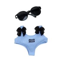 Maiô com anel de natação para 3.0 Labubu V1 V2 V3 roupa para acessórios de boneca Ropa Labubu