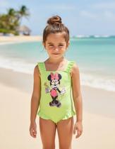 Maiô Com Babadinhos Minnie Praia Suquinho Animê