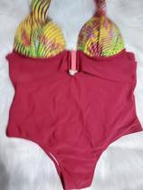 Maiô com bojo cinto frontal Maiô com bojo cinto frontal