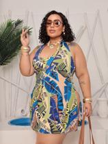 Maiô Com Saída Moda Praia- Praticidade-Plus Size e Super Plus