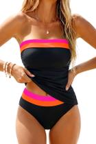 Maiô Daci Tankini sem alça Duas Peças com Controle de Barriga