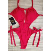 Maiô de banho Fio Dental com busto decotado BM BEACH