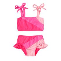 Maiô de duas peças para meninas YOUNGER TREE rosa 4-5T