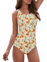 Maiô de uma peça, tendências americanas, estampa floral para mulheres