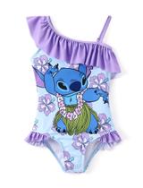 Maiô Disney Stitch Girls One Piece Purple Tamanho 3T