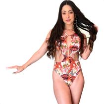 Maiô Duas Gotas Feminino Tendência Lançamento Lindo Bojo Fio Dental Roupa Banho Praia Biquini Top