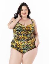 Maiô Estampado Sem bojo natação praia Plus size Maiô Estampado Sem bojo natação praia Plus size