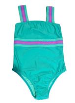 Maiô Fechado Infantil Juvenil Elástico Colorido Com Faixa de Cabelo Maiô Fechado Infantil Juvenil Elástico Colorido Com Faixa de Cabelo