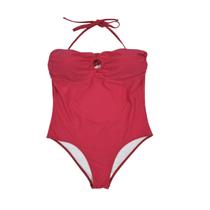 Maiô Feminino Com Bojo De Amarrar Rosa Pink Praia Piscina G2 Plus Size Emmes